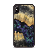 iPhone Xs Max Wood Phone Case - Zaiden (Purple, 800996)