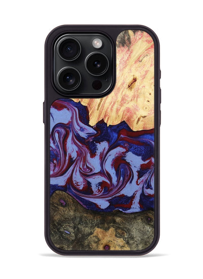 iPhone 15 Pro Wood Phone Case - Jolie (Red, 800999)