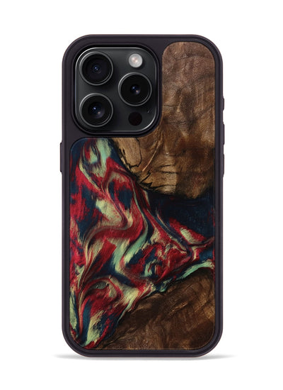 iPhone 15 Pro Wood Phone Case - Madisyn (Red, 801001)