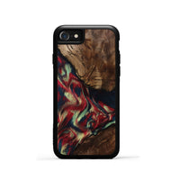 iPhone SE Wood Phone Case - Madisyn (Red, 801001)