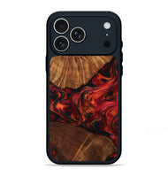 iPhone 17 Pro Max Wood Phone Case - Jeff (Red, 801002)