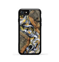 iPhone SE Wood Phone Case - Tamatha (Black & White, 801003)