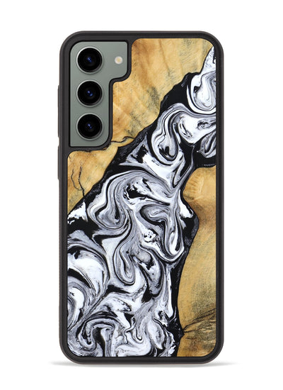 Galaxy S23 Plus Wood Phone Case - Sydnie (Black & White, 801004)