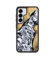 Galaxy S25 Wood Phone Case - Sydnie (Black & White, 801004)