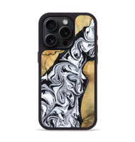 iPhone 15 Pro Wood Phone Case - Sydnie (Black & White, 801004)