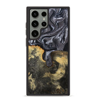 Galaxy S23 Ultra Wood Phone Case - Laquita (Black & White, 801005)