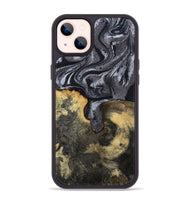 iPhone 14 Plus Wood Phone Case - Laquita (Black & White, 801005)