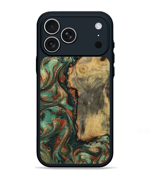 iPhone 17 Pro Max Wood Phone Case - Baylee (Green, 801021)