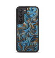 Galaxy S23 ResinArt Phone Case - Jasiah (Teal & Gold, 801030)