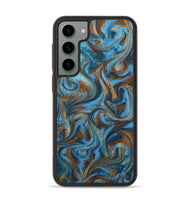 Galaxy S23 Plus ResinArt Phone Case - Jasiah (Teal & Gold, 801030)