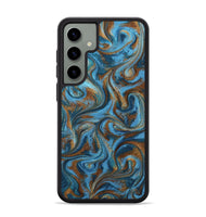 Galaxy S24 Plus ResinArt Phone Case - Jasiah (Teal & Gold, 801030)