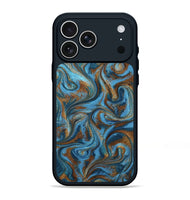 iPhone 17 Pro Max ResinArt Phone Case - Jasiah (Teal & Gold, 801030)