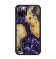 iPhone 11 Pro Max Wood Phone Case - Rusty (Purple, 801031)