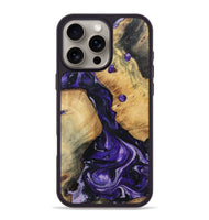 iPhone 16 Pro Max Wood Phone Case - Rusty (Purple, 801031)