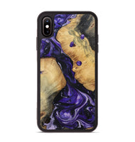 iPhone Xs Max Wood Phone Case - Rusty (Purple, 801031)