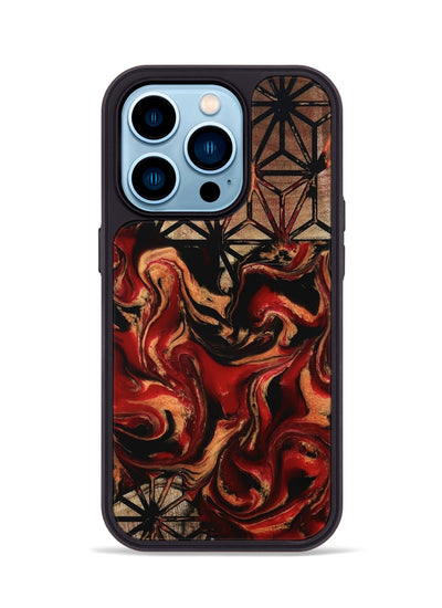 iPhone 14 Pro Wood Phone Case - Lane (Pattern, 801050)