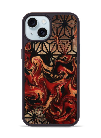 iPhone 15 Wood Phone Case - Lane (Pattern, 801050)