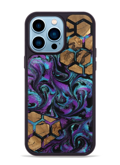 iPhone 14 Pro Max Wood Phone Case - Sammy (Pattern, 801051)