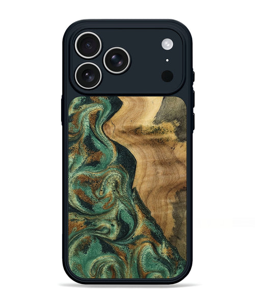 iPhone 17 Pro Max Wood Phone Case - Reign (Green, 801056)