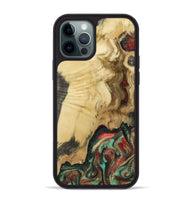 iPhone 12 Pro Max Wood Phone Case - Leonora (Green, 801057)