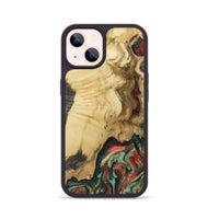 iPhone 14 Wood Phone Case - Leonora (Green, 801057)