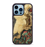 iPhone 14 Pro Max Wood Phone Case - Leonora (Green, 801057)