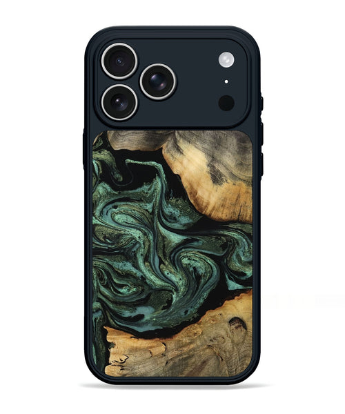 iPhone 17 Pro Max Wood Phone Case - Camren (Green, 801060)