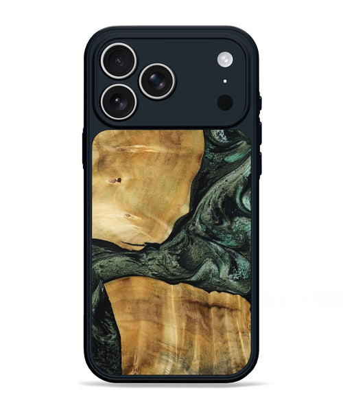 iPhone 17 Pro Max Wood Phone Case - Neriah (Green, 801061)
