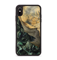 iPhone Xs Max Wood Phone Case - Tabitha (Green, 801066)