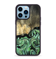 iPhone 14 Pro Max Wood Phone Case - Tamie (Green, 801069)