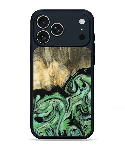 iPhone 17 Pro Max Wood Phone Case - Tamie (Green, 801069)