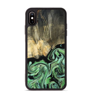 iPhone Xs Max Wood Phone Case - Tamie (Green, 801069)