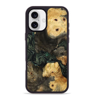 iPhone 16 Plus Wood Phone Case - Nallely (Green, 801071)