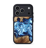 iPhone 17 Pro Wood Phone Case - Erastus (Blue, 801084)