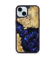 iPhone 15 Wood Phone Case - Nautica (Blue, 801088)