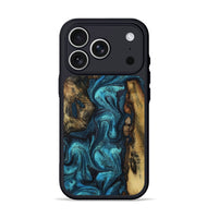 iPhone 17 Pro Wood Phone Case - Rosalyn (Blue, 801090)