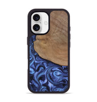 iPhone 17 Wood Phone Case - Marlene (Blue, 801092)