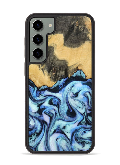 Galaxy S23 Plus Wood Phone Case - Tristin (Blue, 801097)