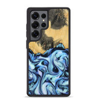 Galaxy S25 Ultra Wood Phone Case - Tristin (Blue, 801097)