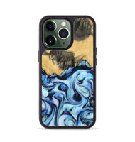 iPhone 13 Pro Wood Phone Case - Tristin (Blue, 801097)