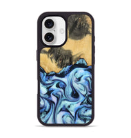 iPhone 17 Wood Phone Case - Tristin (Blue, 801097)