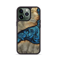 iPhone 13 Pro Wood Phone Case - Layne (Blue, 801098)
