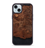iPhone 15 Plus Wood Phone Case - Amy (Wood Burl, 801099)