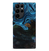 Galaxy S22 Ultra Wood Live Edge Phone Case - Aleah (Blue, 801103)