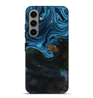 Galaxy S24 Plus Wood Live Edge Phone Case - Aleah (Blue, 801103)