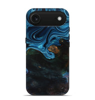 iPhone 17 Air Wood Live Edge Phone Case - Aleah (Blue, 801103)
