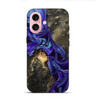 iPhone 16 Wood Live Edge Phone Case - Eugenie (Purple, 801105)