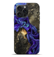 iPhone 16 Pro Max Wood Live Edge Phone Case - Eugenie (Purple, 801105)