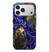 iPhone 17 Pro Max Wood Live Edge Phone Case - Eugenie (Purple, 801105)