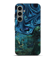 Galaxy S24 Plus Wood Live Edge Phone Case - Zane (Blue, 801108)